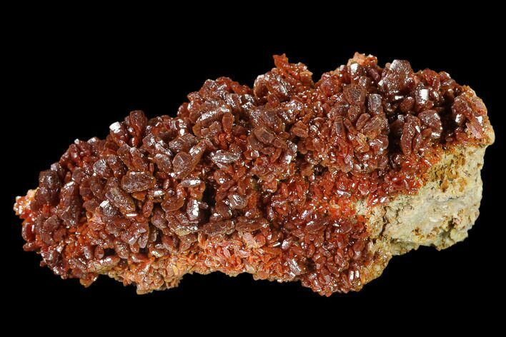 Ruby Red Vanadinite Crystals on Barite - Morocco #134704